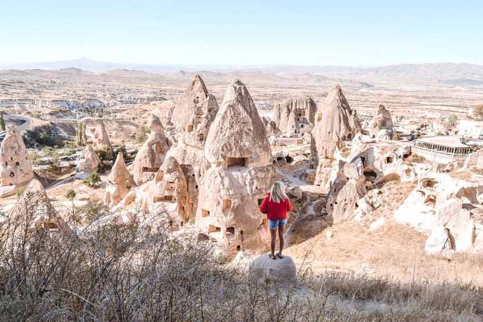 Lâu đài Uchisar ở Cappadocia 